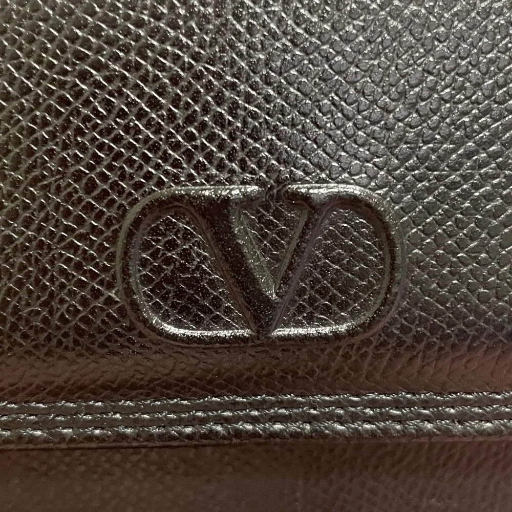 Valentino Garavani Black Crossbody Bag with Gold Accents - Picture 2 of 15